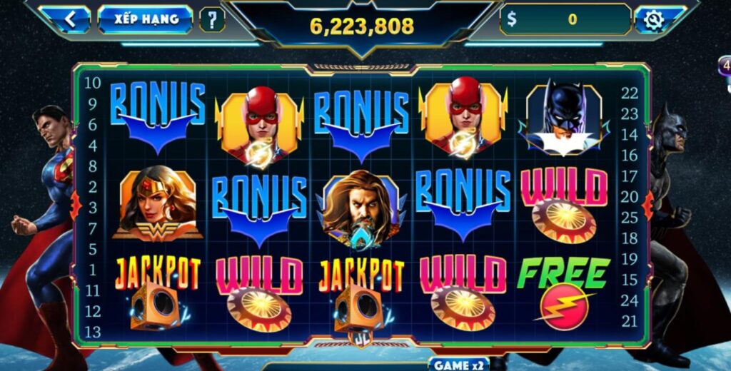 Hướng dẫn chơi game Nổ hũ Justice League tại 123b